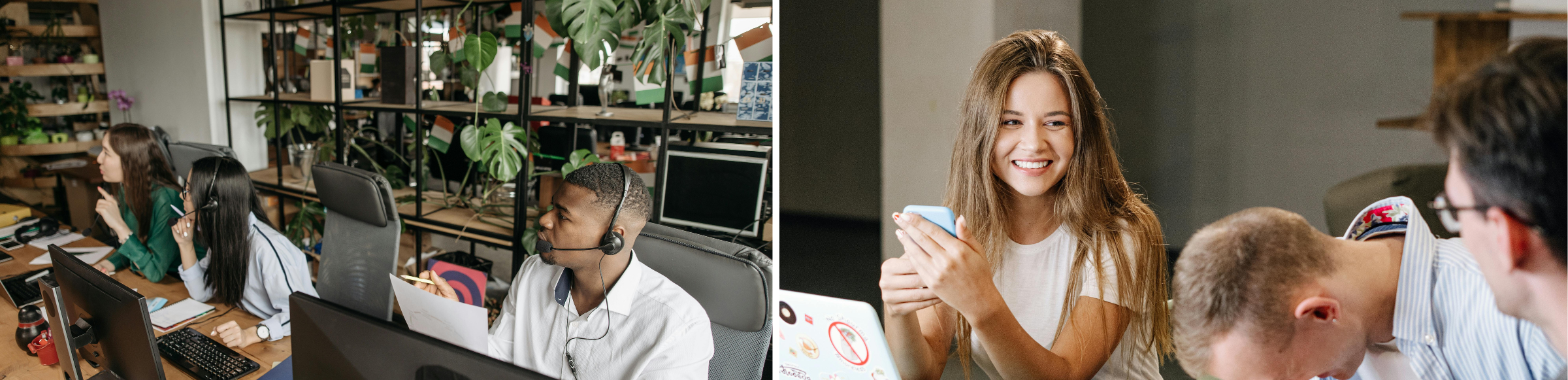 Gen Z working in the office 