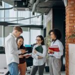 Group of people working together