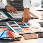 Stock image of design and colour palette.