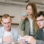 Young people collaborating in an office